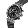REWARD RD63064M Calendar Luminous Pointers Steel Mesh Strap Men Business Quartz Watch