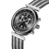 REWARD RD63064M Calendar Luminous Pointers Steel Mesh Strap Men Business Quartz Watch