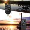 JY - 19 - SW Digital Wireless LED Fishing Alarm Alert Set 4 Bite Alerters 1 Receiver 4 Fish Swingers