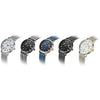 REWARD RD63063M Men's Ultra-thin Three-eye Multi-function Mesh Belt Quartz Watch