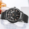 REWARD RD63063M Men's Ultra-thin Three-eye Multi-function Mesh Belt Quartz Watch