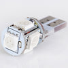 T10 80LM 1.2W Yellow Light Car Turn Signal Light Reading Lamp Decorative Light (2pcs)