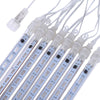 KWB 50CM Falling Rain Christmas Lights Waterproof LED Meteor Shower Lights with 8 Tube Icicle Snow Fall String Cascading Lights for  Holiday