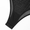 Lace Sheer Plunge Cutout Bodysuit