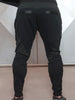 Long Drawstring Elastic Patchwork Jogger Pants