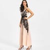 Lace Insert Party Maxi Dress