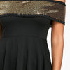 Off The Shoulder Sequins Peplum T-shirt