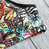 Women Sports Butterfly Printing Bikini Set Sleeveless Padded Bathing Suit