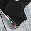 Women Sports Butterfly Printing Bikini Set Sleeveless Padded Bathing Suit