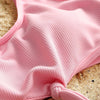 Ribbed Knot Bikini Set