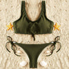 Ribbed Knot Bikini Set