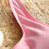 Ribbed Knot Bikini Set