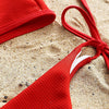 Ribbed Knot Bikini Set