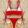 Ribbed Knot Bikini Set
