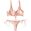 Ribbed Knot Bikini Set