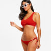 Ribbed Knot Bikini Set