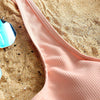 Ribbed Knot Bikini Set