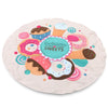 Merry Delicious Sweets Cake Donut Print Round Beach Throw