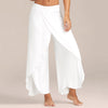 High Slit Flowy Layered Palazzo Pants