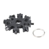 18 in 1 Snowflake Multi-tool Card Screwdriver Keychain Combination Tools 