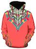 3D Flower Print Pullover Hoodie