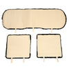 3PCS Universal Plush Car Seat Cushions Anti-slip Keep Warm Front Back Cover