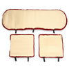 3PCS Universal Plush Car Seat Cushions Anti-slip Keep Warm Front Back Cover