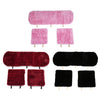 3PCS Universal Plush Car Seat Cushions Anti-slip Keep Warm Front Back Cover