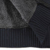 Color Block Hooded Casual Knitted Sweater