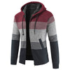 Color Block Hooded Casual Knitted Sweater