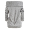 Long Sleeve Off The Shoulder Sweater