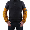 Leather Welding Work Sleeve with Elastic Cuff