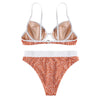 Polka Dots Swimwear Women Bikini Push Up Underwire Swimsuit Bathing Suit