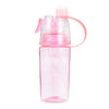 Sports Plastic Spray Cup Kettle Easy-carry Outdoor Cooling Water Bottle