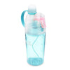 Sports Plastic Spray Cup Kettle Easy-carry Outdoor Cooling Water Bottle