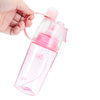 Sports Plastic Spray Cup Kettle Easy-carry Outdoor Cooling Water Bottle