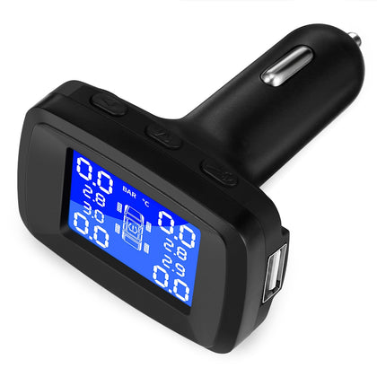ZEEPIN TY13 Car Tyre Pressure Monitoring System TPMS with 4 Internal Sensors