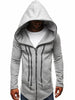 Zipper Decor Loose Hooded Trench Coat