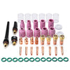 49pcs TIG Welding Torch Gas Lens #10 Pyrex Cup for WP - 17 / 18 / 26