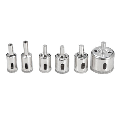 15pcs Diamond Coated Drill Bit Glass Hole Opening Tool