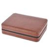 Portable 8-slot Watch Case Leather Storage Bag with Zipper