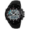 Skmei 1016 Water Resistance  LED Watch with Double Movt Day Date Function
