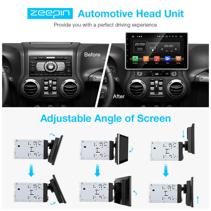 ZEEPIN KD - 2000 Car Multimedia Player Automotive Head Unit 10.1-inch Entertainment GPS 4G WiFi Bluetooth MirrorLink