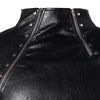 High Low Hem Zipper Lace Up T-shirt