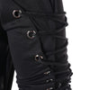 High Low Hem Zipper Lace Up T-shirt