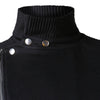 Stand Collar Asymmetric Zipper Jacket