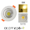 Modern LED Adjustable Tilt Angle Downlight Recessed Round Ceiling Spotlights