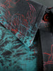 Flowers Print Cover Button Long Sleeves Shirt