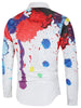 Oil Splash Painting Cover Button Shirt