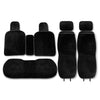 Universal Plush Car Seat Cushions Set Anti-slip Keep Warm Front Back Covers